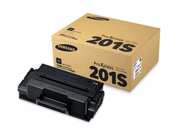 Mit dem originalen Samsung Toner MLT-D201S erzielen Druckergebnisse in exzellenter S/W-Qualität. Er passt für ProXpress-Modelle M4030 und 4080. Bei 5 % Schwärzung lassen sich mit dem Toner bis zu 10.000 Seiten drucken. Farbe schwarz.