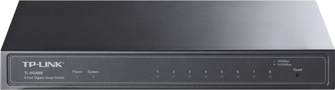 TP-Link TL-SG2008 – Switch – managed – 8 x 10/100/1000 – Desktop (TL-SG2008)