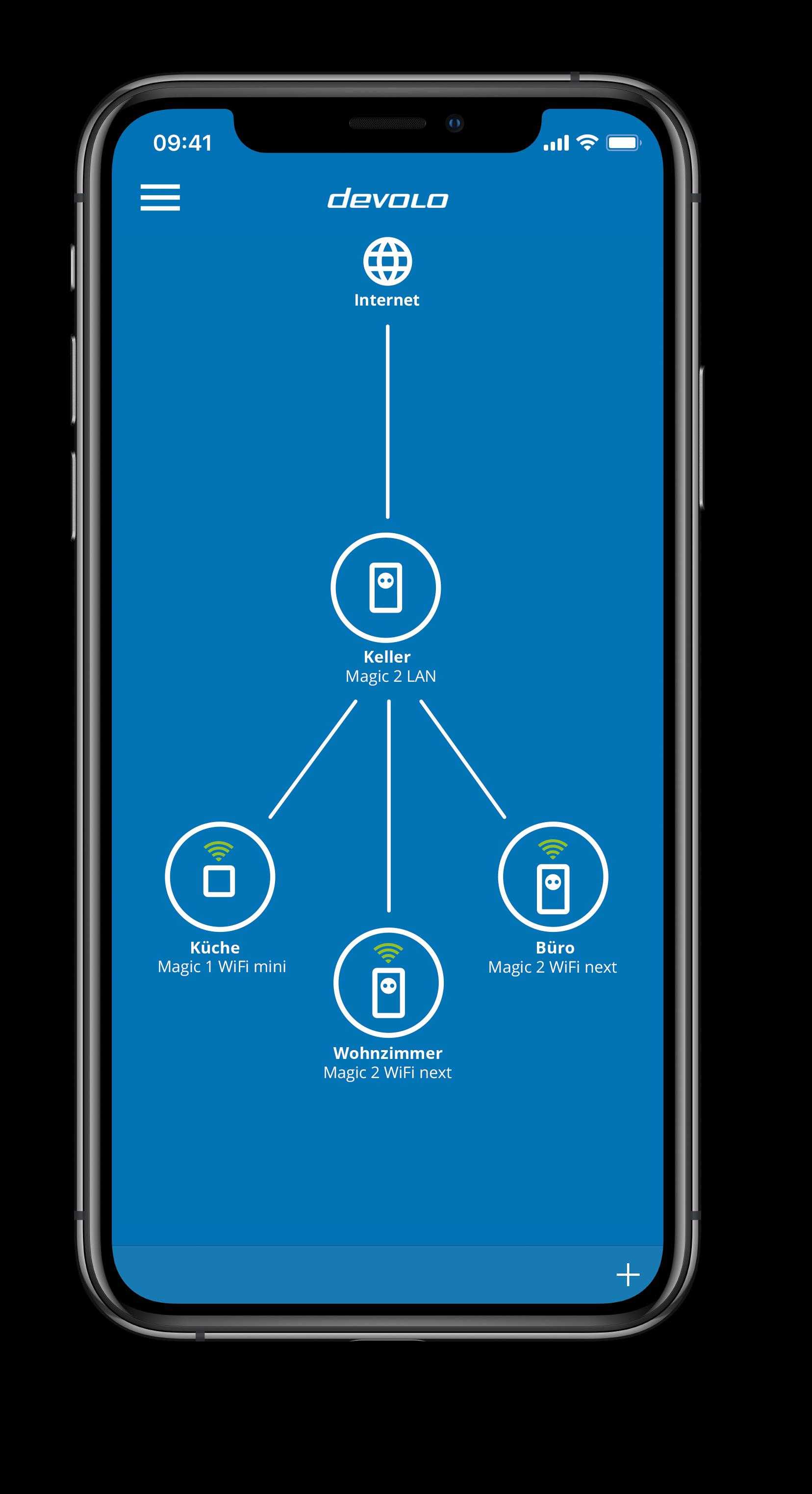 devolo Magic 2 WiFi next – Bridge – GigE, HomeGrid – 802.11a/b/g/n/ac – Dual-Band – an Wandsteckdose anschließbar