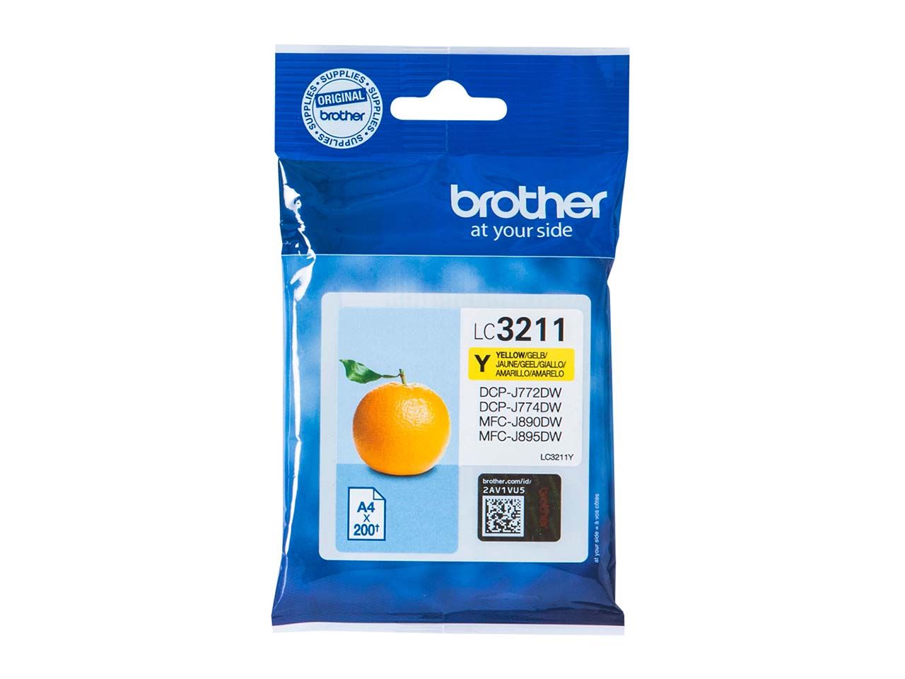 Brother Tintenpatrone LC-3211Y gelb