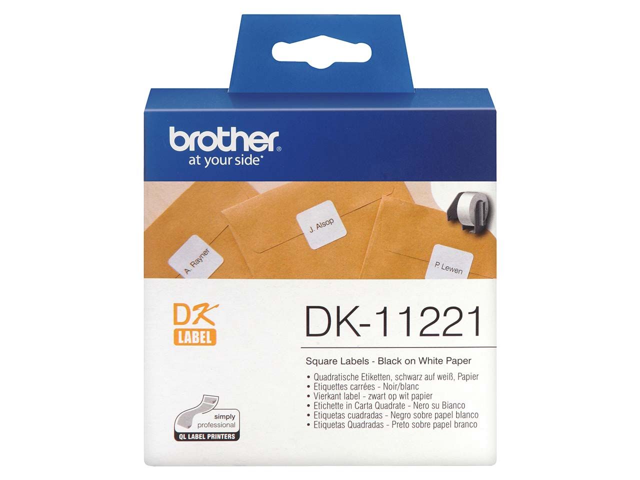 Brother Universaletiketten „DK-11221“ 23 x 23 mm