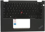 Lenovo Chicony – Ersatztastatur Notebook – mit Trackpoint – hinterleuchtet – QWERTZ – Deutsch – FRU – mit obere Abdeckung – für ThinkPad X13 Yoga Gen 2 20W8, 20W9 (5M11C18604)