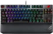 ASUS ROG Strix Scope RX TKL Deluxe – Tastatur – Hintergrundbeleuchtung – kabellos – USB, RF, Bluetooth 5,2 – Deutsch – Tastenschalter: ROG RX RED optisch mechanisch – Schwarz (90MP02J0-BKDA00)