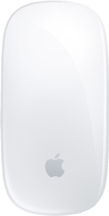 Apple Magic Mouse – Maus – Multi-Touch – kabellos – Bluetooth (MK2E3Z/A)