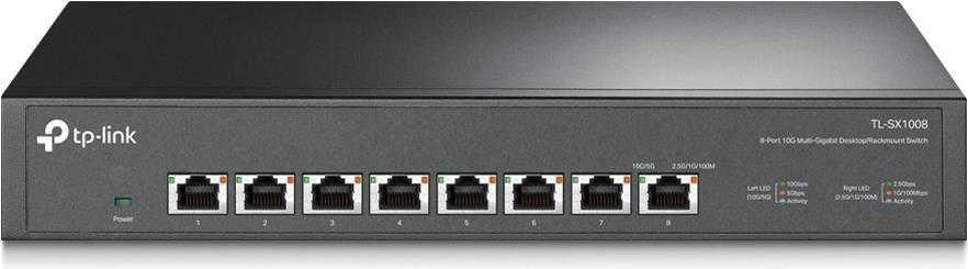 TP-Link TL-SX1008 V1 – Switch – Desktop, an Rack montierbar