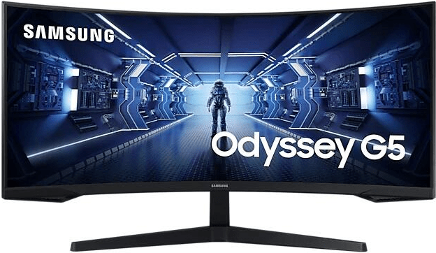 Kurzinfo: Samsung Odyssey G5 C34G55TWWR - G55T Series - LED-Monitor - gebogen - 86 cm (34) - 3440 x 1440 Ultra WQHD @ 165 Hz - VA - 250 cd/m² - 2500:1 - 1 ms - HDMI