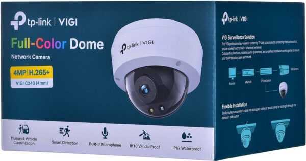 TP-LINK 4MP Full-Color Dome Network Camera (VIGI C240(4MM))