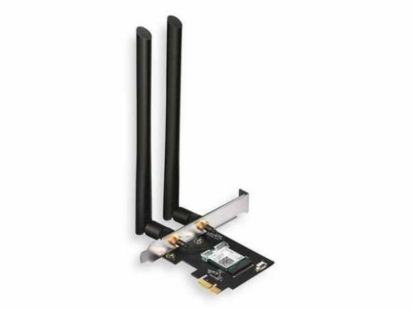 Archer T5E ist ein 802.11ac-Dualband-WLAN-PCI-Express-Adapter mit Geschwindigkeiten von bis zu 1167 Mbit/s (867 Mbit/s im 5-GHz-Band und 300 Mbit/s im 2