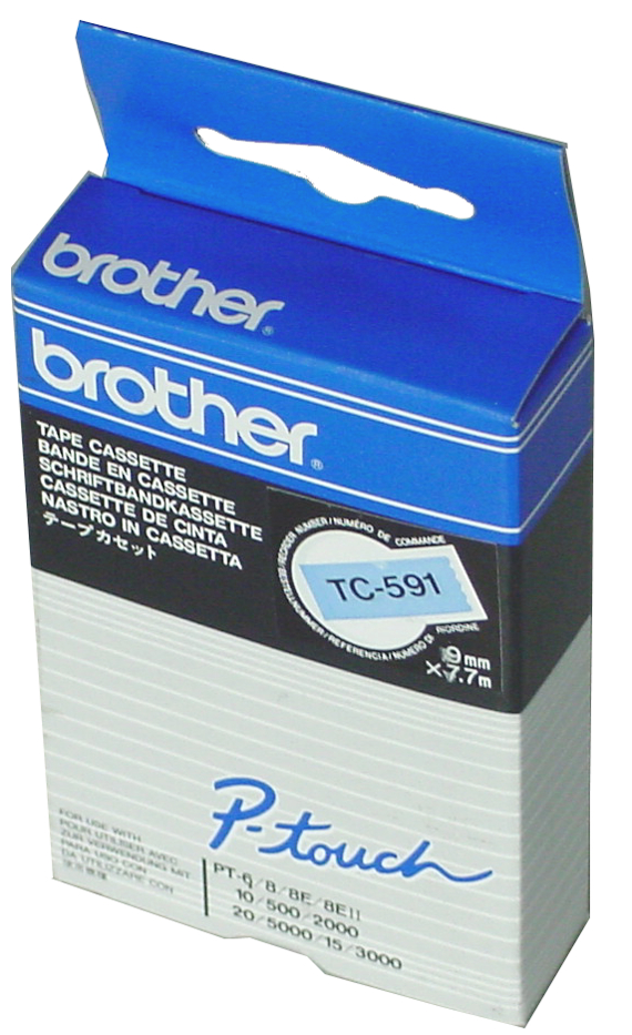 brother TC-Tape TC-291 Schriftbandkassette, Bandbreite: 9 mm