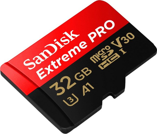 Sandisk Extreme® PRO microSDHC™ UHS-I 32 GB Speicherkarte (32 GB, UHS Class 3, 100 MB/s Lesegeschwindigkeit)