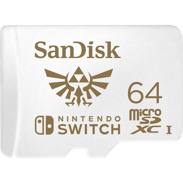 Sandisk microSDXC-Karte Nintendo Switch 64GB UHS-I Speicherkarte (Geeignet für Nintendo Switch)