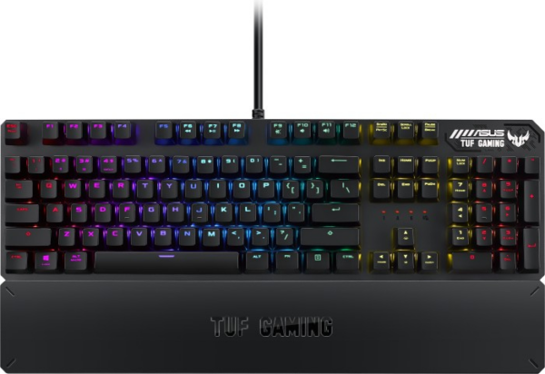 ASUS TUF Gaming K3. Tastatur Formfaktor: Volle Größe (100%). Tastatur-Stil: Gerade. Geräteschnittstelle: USB