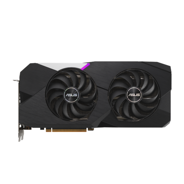 Doppelter Lüfter. Doppelter Spaß.  Die ASUS Dual Radeon™ RX 6700 XT vereint Leistung und Eleganz auf einzigartige Weise und liefert die AMD-RDNA™-2-Architektur in ihrer reinsten Form. Zum Einsatz kommen fortschrittliche Kühlungstechnologien