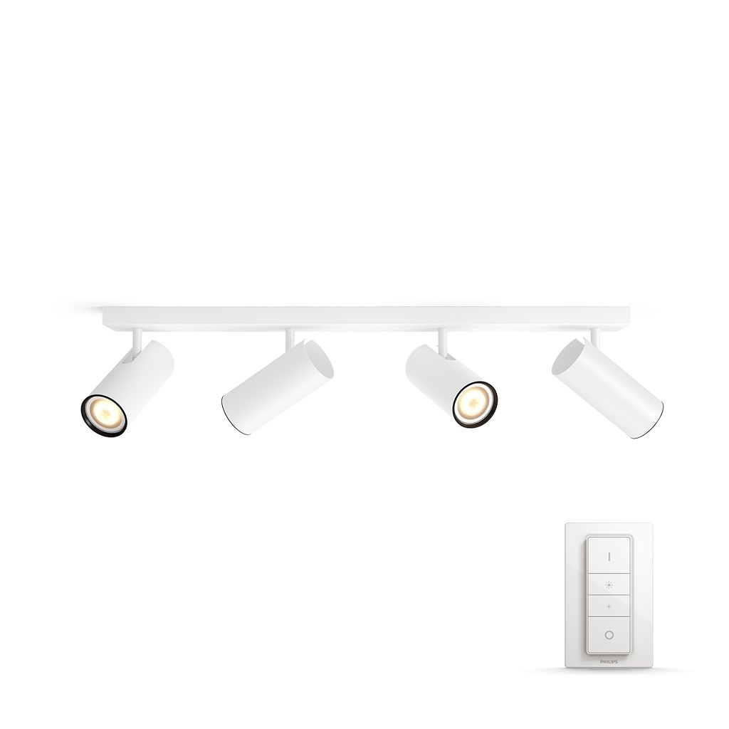 Philips Hue LED Deckenleuchten Buratto, Weiß, Metall, 5046431P7