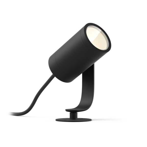 Philips Hue Lily 1741530P7 / 8718696167977 - Farbe: Schwarz - Material: Aluminium - Fassung: fest verbaut LED - Schutzart: IP65 - Höhe: 19