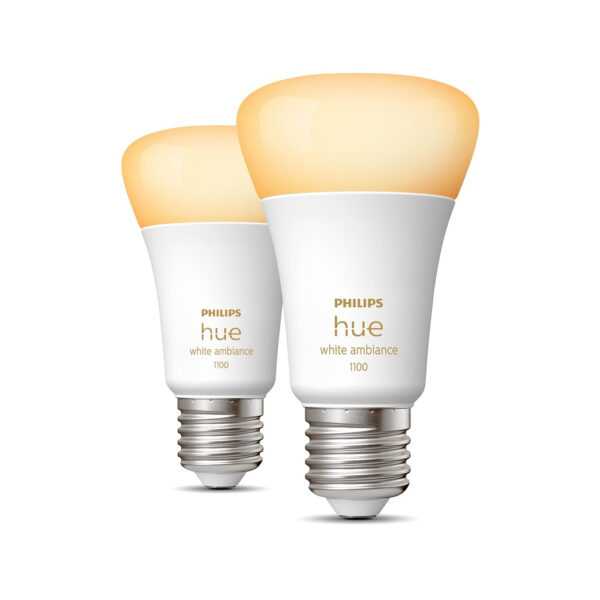 Philips Hue White Ambiance E27 Doppelpack 2x800lm 75W 8719514291256 / 8719514291256 - .