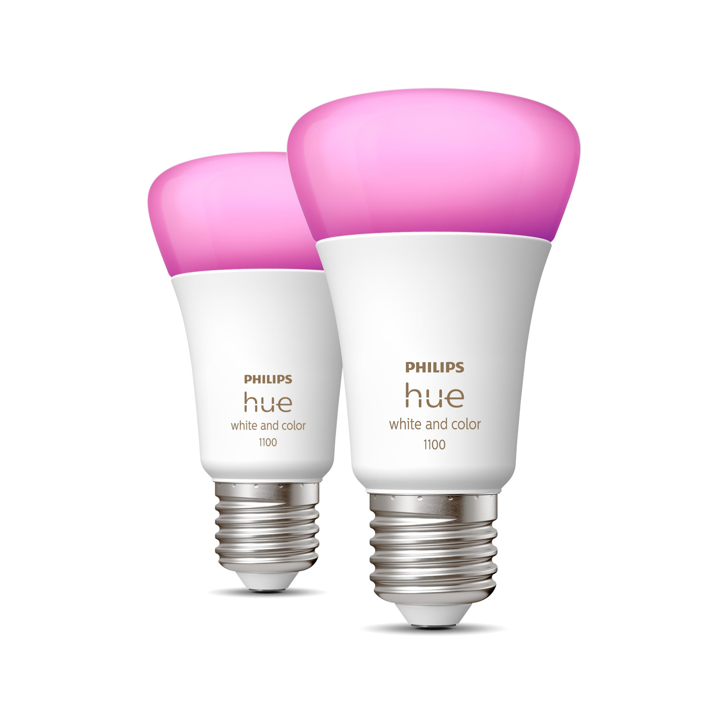 Philips Hue E27 White & Col. Amb. E27 Doppelpack 2x800lm 75W, 8719514291317