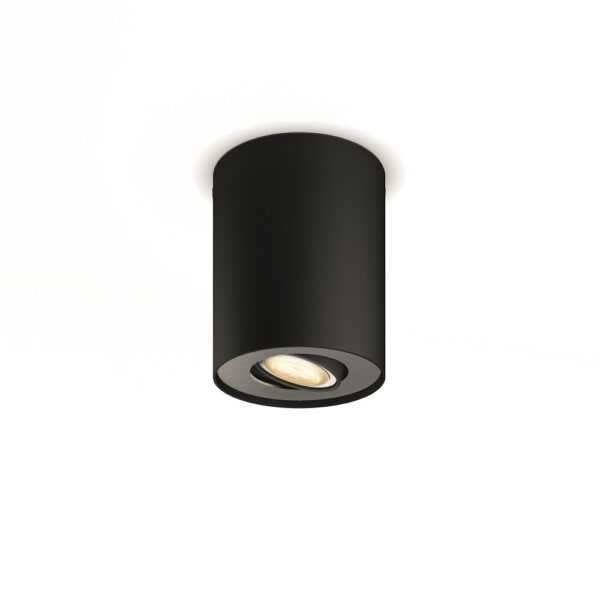 Philips Hue White Amb. Pillar Spot 1 flg. schwarz 350lm inkl. Dimmschalter 8719514338449 / 8719514338449 - .