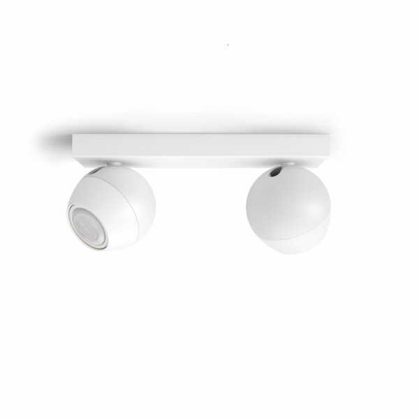 Philips Hue White Amb. Buckram Spot 2 flg. weiß 2x350lm inkl. Dimmschalter 8719514339064 / 8719514339064 - .