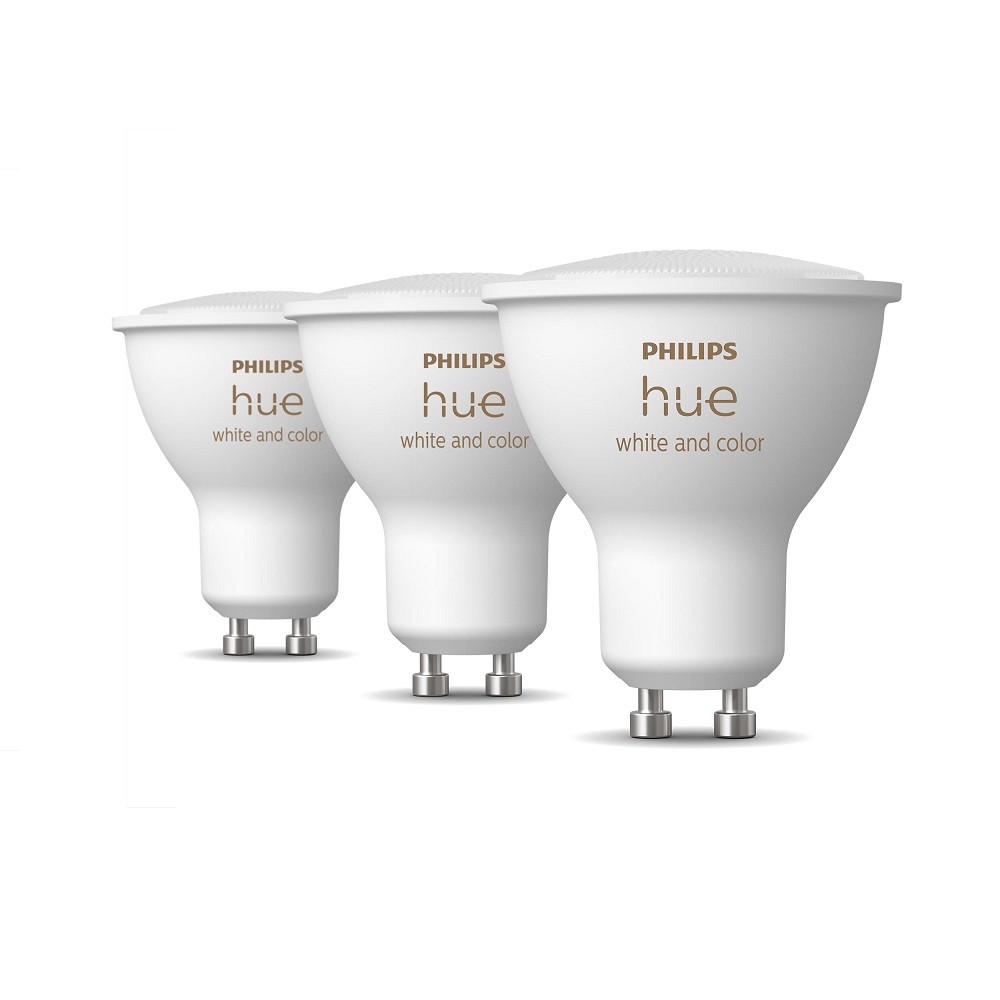 Philips Hue White & Col. Amb. GU10 Dreierpack 3x230lm 8719514342767 / 8719514342767 - .