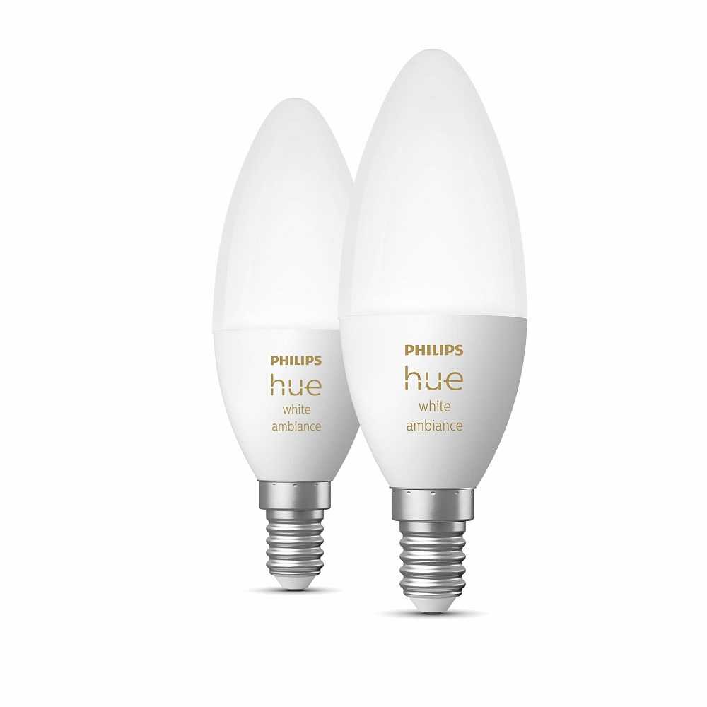 Philips Hue E14 White Amb. Doppelpack E14 2x470lm, 8719514356733