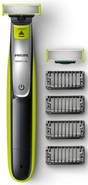 Philips Elektrorasierer OneBlade QP2530/30, Aufsätze: 4, wiederaufladbar, nass oder trocken verwendbar