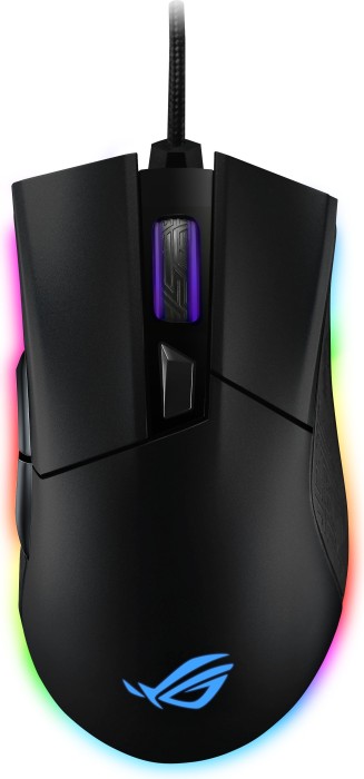 ASUS ROG Gladius II Origin – Maus – Für Rechtshänder – optisch – 5 Tasten – kabelgebunden – USB