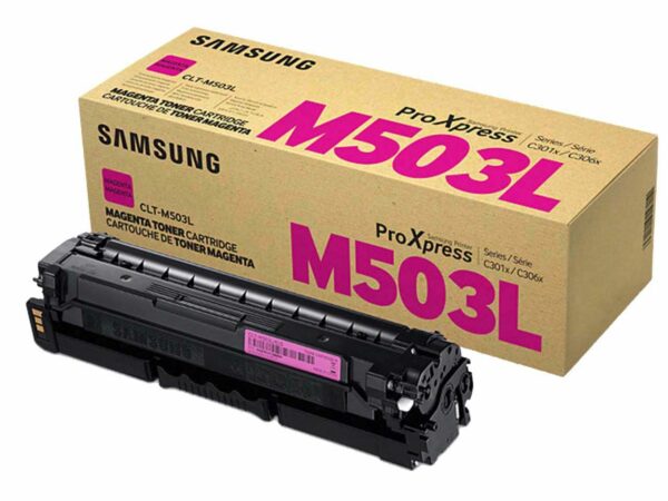 Der originale Samsung Toner CLT-M503L eignet sich ideal für die täglichen Druckaufgaben. Er passt für die Geräte C3010 und 3060. Bei 5 % Deckung schafft der Toner rund 5.000 Ausdrucke. Farbe magenta.