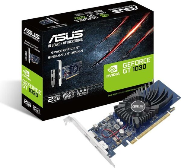 Kurzinfo: ASUS GT1030-2G-BRK - Grafikkarten - GF GT 1030 - 2 GB GDDR5 - PCIe 3.0 low profile - HDMI