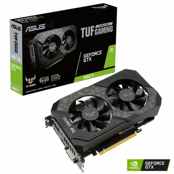 - Hersteller: ASUS - Hersteller-Nr.: 90YV0CT8-M0NA00 - Chipsatz: GeF. GTX 1660Ti - Speicher: 6GB GDDR6