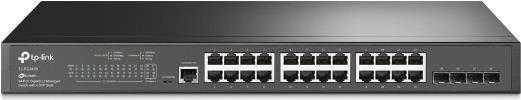 TP-Link JetStream TL-SG3428 – Switch – managed – 24 x 10/100/1000 + 4 x Gigabit SFP – an Rack montierbar