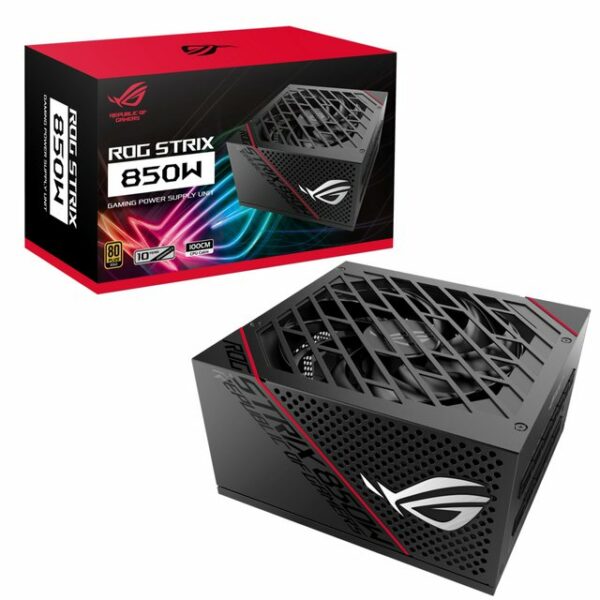 ASUS ROG Strix 850WDas ROG Strix 850W Gold-Netzteil macht Premium-Kühlleistung im Mainstream verfügbar. ROG-Kühlkörper decken die wichtigsten Komponenten ab