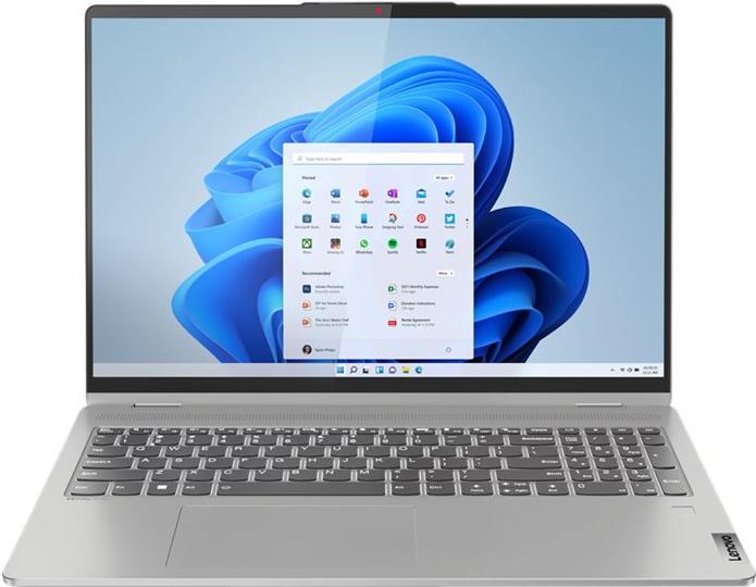 Lenovo IdeaPad Flex 5 16ALC7 82RA – Flip-Design – AMD Ryzen 5 5500U / 2,1 GHz – Win 11 Home – Radeon Graphics – 16GB RAM – 512GB SSD NVMe – 40,6 cm (16) IPS Touchscreen 1920 x 1200 – Wi-Fi 6 – Cloud Gray – kbd: Deutsch – mit 3 Monate Lenovo Premium Care (82RA004NGE)