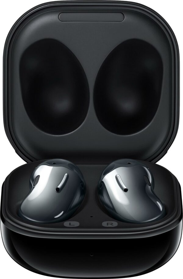 Kurzinfo: Samsung Galaxy Buds Live - True Wireless-Kopfhörer mit Mikrofon - im Ohr - Bluetooth - aktive Rauschunterdrückung - Mystic Black Gruppe Headsets & Mikrofone Hersteller Samsung Hersteller Art. Nr. SM-R180NZKAEUB Modell Galaxy Buds Live EAN/UPC 8806090486166 Produktbeschreibung: Samsung Galaxy Buds Live - True Wireless-Kopfhörer mit Mikrofon Produkttyp True Wireless-Kopfhörer - Bluetooth Empfohlene Verwendung Tragbare Elektronik Farbe Mystic Black Kopfhörer-Formfaktor Im Ohr Drahtlose Technologie Bluetooth Bluetooth-Version Bluetooth 5.0 Active Noise Canceling Ja Mit Mikrofonen 3 Intelligenter Assistent Bixby Ausführliche Details Allgemein Produkttyp True Wireless-Kopfhörer - Bluetooth - kabellos Details zu Abmessungen & Gewicht Ohrhörer: 1.65 cm x 1.49 cm x 2.73 cm / 5.6 g Ladekoffer: 5 cm x 2.78 cm x 5.02 cm / 42.2 g Breite 1.65 cm Tiefe 1.49 cm Höhe 2.73 cm Gewicht 5.6 g Farbe Mystic Black Empfohlene Verwendung Tragbare Elektronik Audioausgang Kopfhörer-Formfaktor Im Ohr Anschlusstechnik