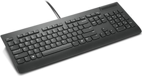 Kurzinfo: Lenovo Smartcard Wired Keyboard II - Tastatur - USB - Deutsch - Schwarz - OEM - für 100e Chromebook Gen 3