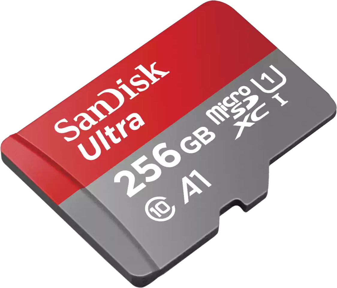 SanDisk Ultra – Flash-Speicherkarte (microSDXC-an-SD-Adapter inbegriffen) – 256 GB – A1 / UHS Class 1 / Class10 – microSDXC UHS-I