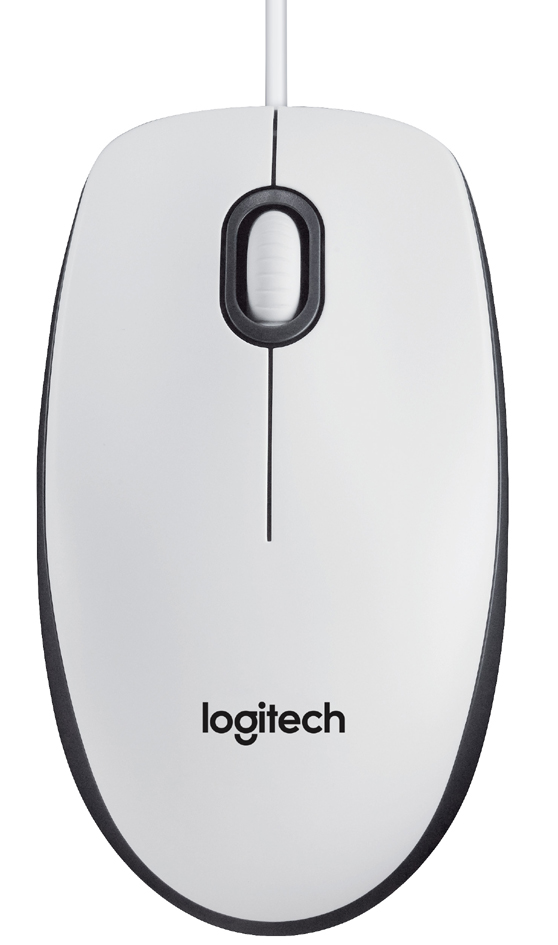 Logitech Optische Maus M100 White refresh, kabelgebunden