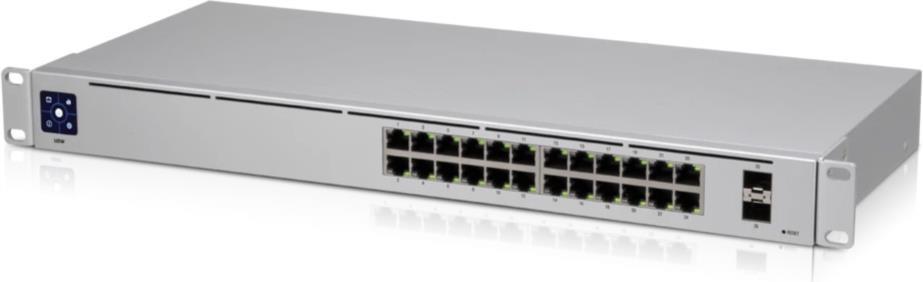 Ubiquiti UniFi Switch USW-24 – Switch – managed – 24 x 10/100/1000 + 2 x Gigabit SFP – Desktop, an Rack montierbar