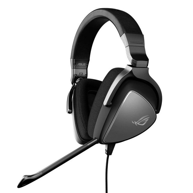 Asus ROG Delta Core Gaming-Headset (Aura Sync, USB-Type C, ESS-Quad-DAC, unterstützt PC, PS4, Xbox One, Nintendo Switch sowie Mobilgeräte, 3,5-mm Anschluss)