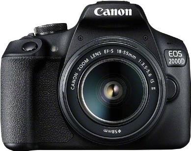 Kurzinfo: Canon EOS 2000D - Digitalkamera - SLR - 24.1 MPix - APS-C - 1080p / 30 BpS - 3x optischer Zoom EF-S 18-55mm IS STM-Objektiv - Wi-Fi