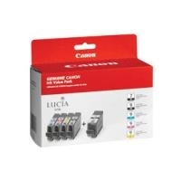 Canon LUCIA Ink Value Pack PGI-9 PBK Multipack – Tintenbehälter – 1 x Gelb, Cyan, Magenta, pigmentiertes Schwarz, Pigmented Gray – für PIXMA Pro9500, Pro9500 Mark II (1034B011)