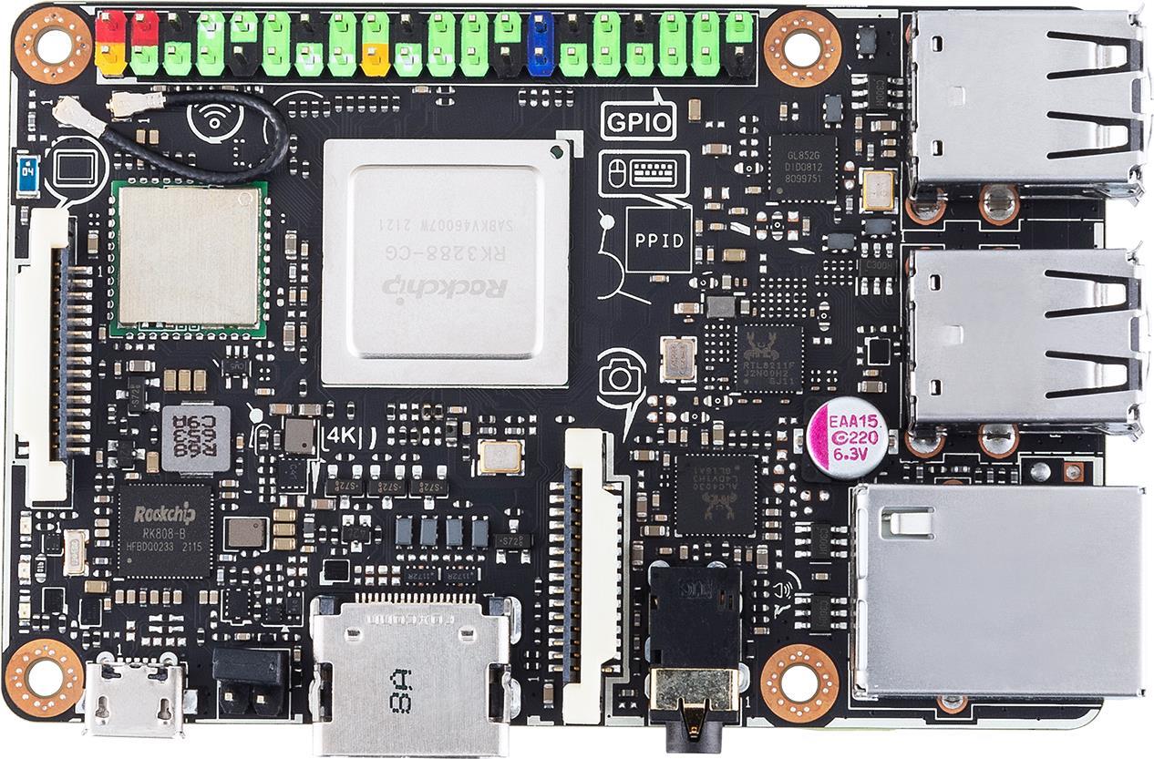 ASUS Tinker Board R2,0 – Einplatinenrechner – Rockchip RK3288-CG.W – RAM 2GB – 802,11b/g/n, Bluetooth 4,2 EDR (90ME03D1-M0EAY0)