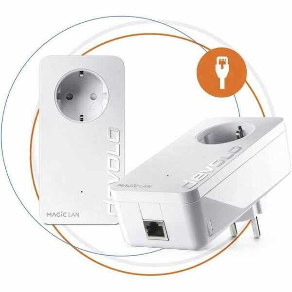 devolo Magic 2 LAN – Magisches Internet aus der Steckdose Traumhaft schnell und traumhaft flexibel – mit devolo Magic 2 LAN wird die Zukunft multimedial. Der revolutionäre Powerline-Adapter bringt Ihnen das Internet in Ultra High Speed direkt in Ihr Zuhause