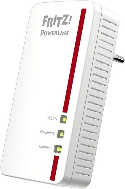 AVM FRITZ!Powerline 1260 Single-Adapter (1.200 MBit/s, WLAN-Access Point) WLAN-Access Point