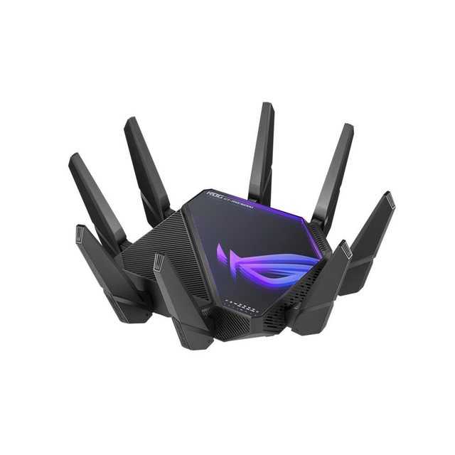 Asus ROG Rapture GT-AXE16000 WLAN-Router, AiMesh, Gaming Router, WiFi 6E, Quad-Band bis zu 16000 Mbit/s