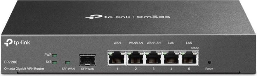 TP-Link SafeStream Gigabit Multi-WAN VPN Router LAN Switche (ER7206-R)