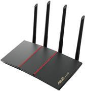 ASUS RT-AX55 WLAN-Router Gigabit Ethernet Dual-Band (2,4 GHz/5 GHz) Schwarz (90IG06C0-BU9100)