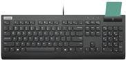 Kurzinfo: Lenovo Smartcard Wired Keyboard II - Tastatur - USB - Deutsch - Schwarz - OEM - für 100e Chromebook Gen 3