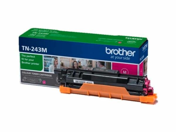 Der originale Brother Toner TN-243M erzielt bei allen Druckaufgaben erstklassige Ergebnisse. Er ist passend für verschiedene Modelle und erzielt bei 5 % Deckung bis zu 1.000 Ausdrucke. Farbe magenta.