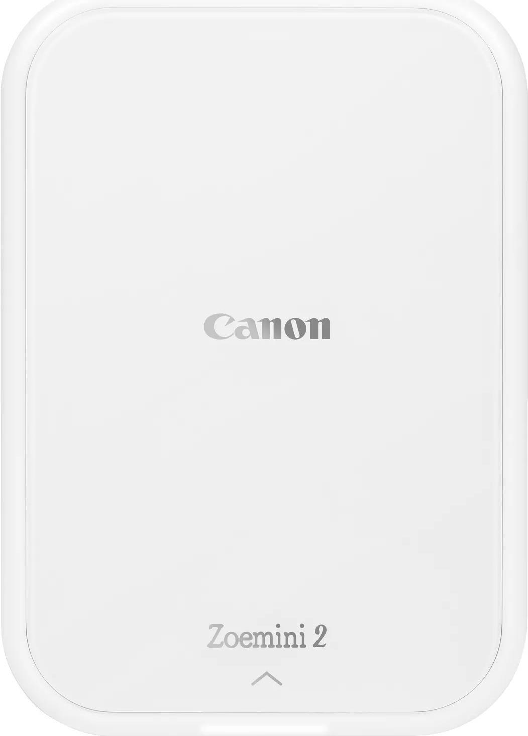 Canon Zoemini 2 – Drucker – Farbe – Zink – 50.8 x 76.2 mm – 313 x 500 dpi – bis zu 0.83 Min./Seite (einfarbig)/ bis zu 0.83 Min./Seite (Farbe) – Kapazität: 10 Blätter – Bluetooth 5.0 – weiß (5452C004)